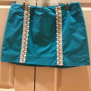 Lilly Pulitzer blue and white skort.  Size 12.